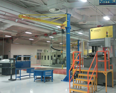 column-mounted-slewing-cranes-with-electric-chain-hoist
